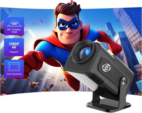 Equivera Mini Beamer - Draagbare Beamer - Beamer - Mini Beamer Projector - Projector - Mini Projector