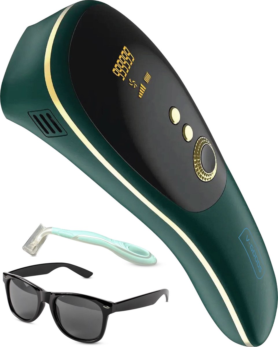 Bol.com V-Goods Premium IPL Ontharingsapparaat - Laser en Lichtontharing - Mannen en Vrouwen - 990000 Flashes aanbieding