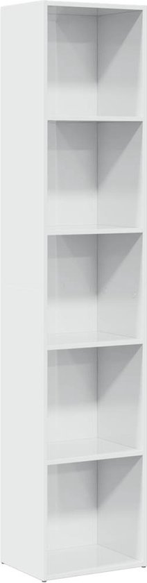 VidaXL Boekenkast 40x30x189 cm bewerkt hout wit VidaXL Boekenkast 40x30x189 cm bewerkt hout wit