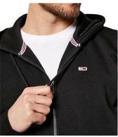 Tommy Hilfiger | Jeans Tommy | Sweat à capuche zippé | Logo écusson drapeau | Noir | S