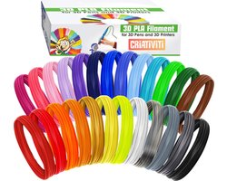 CRiATiViTi™ 3d pen vullingen - 3d pen filament - 1,75mm vullingen voor WonderPen en andere 3d pennen- 20 kleuren x 5m