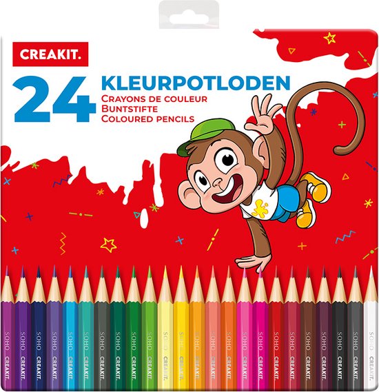 Kleurpotlodenset, 20 kleuren, schrijfwaren voor kinderen, tekenpotloden