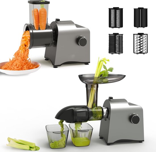 Krachtige  850 W  Groente- En Fruitjuicer Met 2 Snelheden Centrifugale Juicer Machine Voor Sinaasappels En Citrusvruchten Brede Opening 75 Mm Antislip Basis