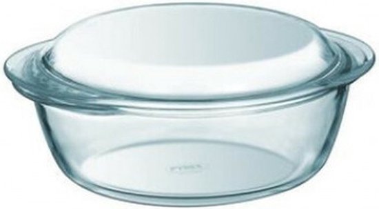 Pyrex Classic Easy Grip Ovenschaal 1,5 l + 60 cl deksel - 25 x 20 x 11 cm