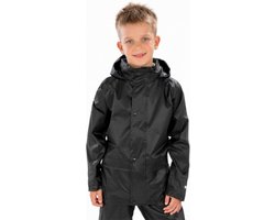 Result Junior Rain Jacket RT227J - Black - M (7-8)