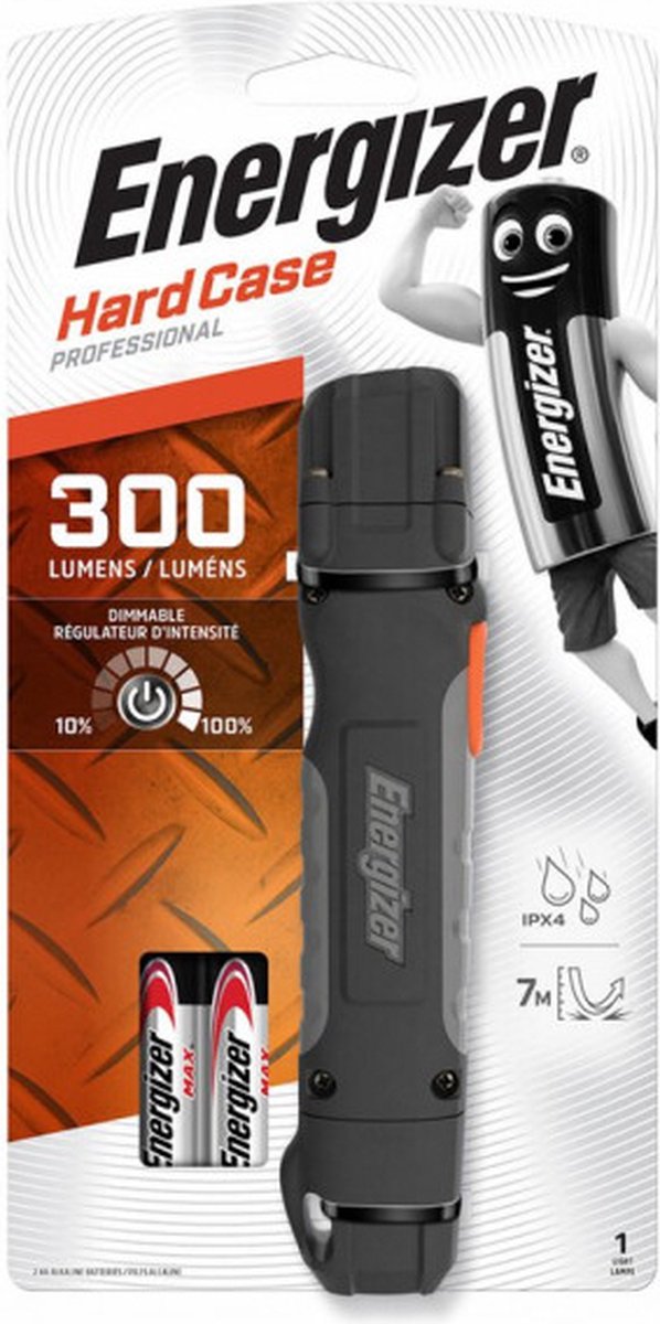 Energizer Zaklamp Hardcase Pro Led Batterij 300 Lm 17,2 Cm Zwart
