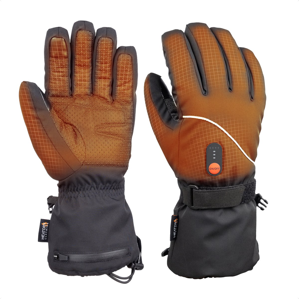HEATDRY® Clothing - Verwarmde Handschoenen - 2024 DailyGrip-7.4v-4000mAh - Zwart - Maat M