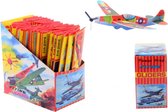 1 stuks - EVA zweefvliegtuigjes- 12 assorti