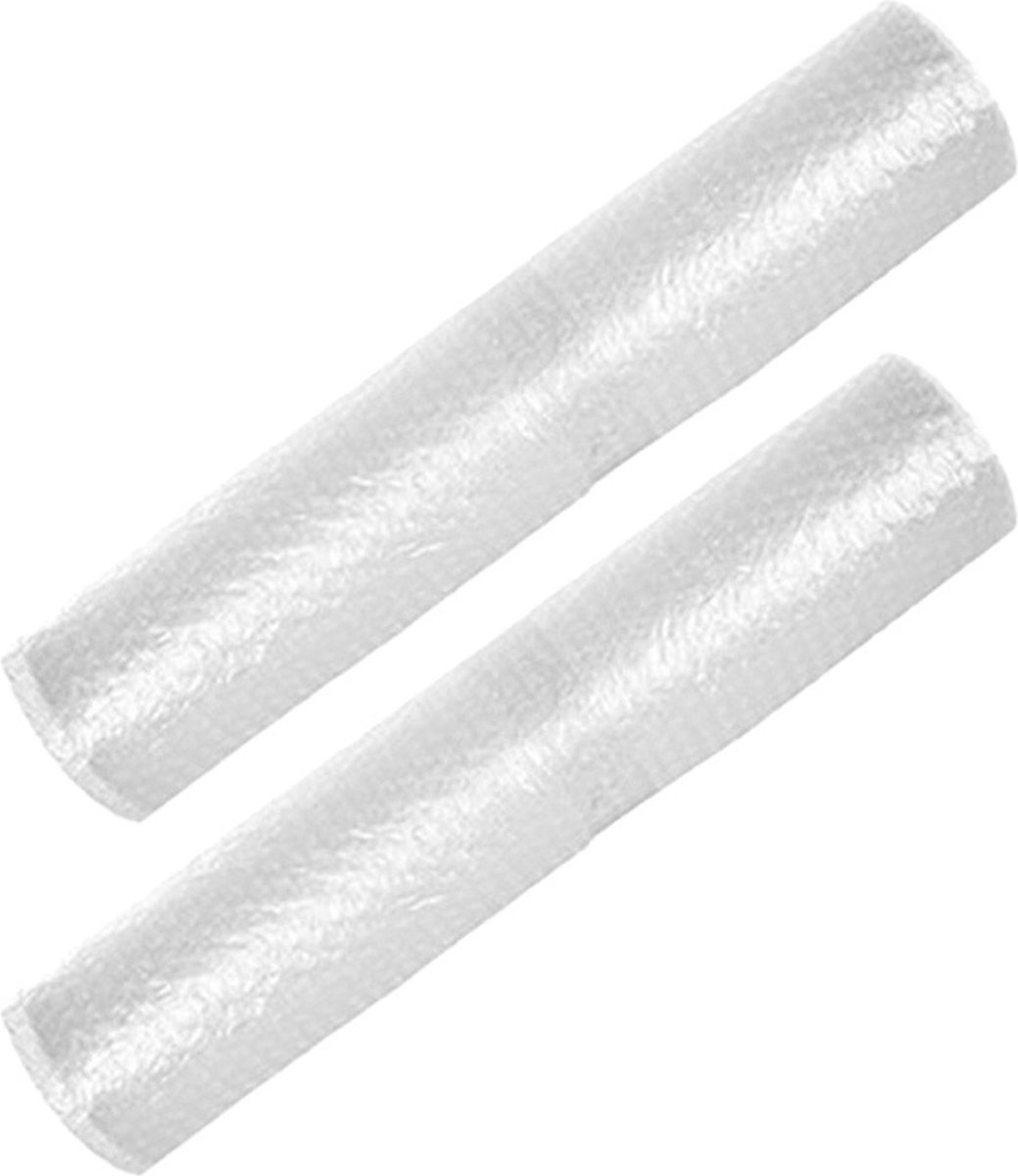CM Noppenfolie/bubbeltjesfolie op rol - 2x - 500 x 50 cm - Bubbelfolie/bubbeltjesplastic - inpakken - verhuizen