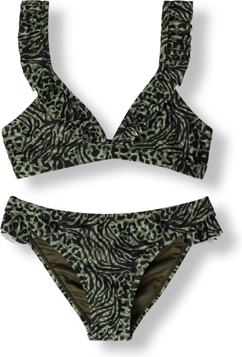 Shiwi Bella Bikini Set Mixed Animal Zwemkleding Meisjes - Groen - Maat 98/104