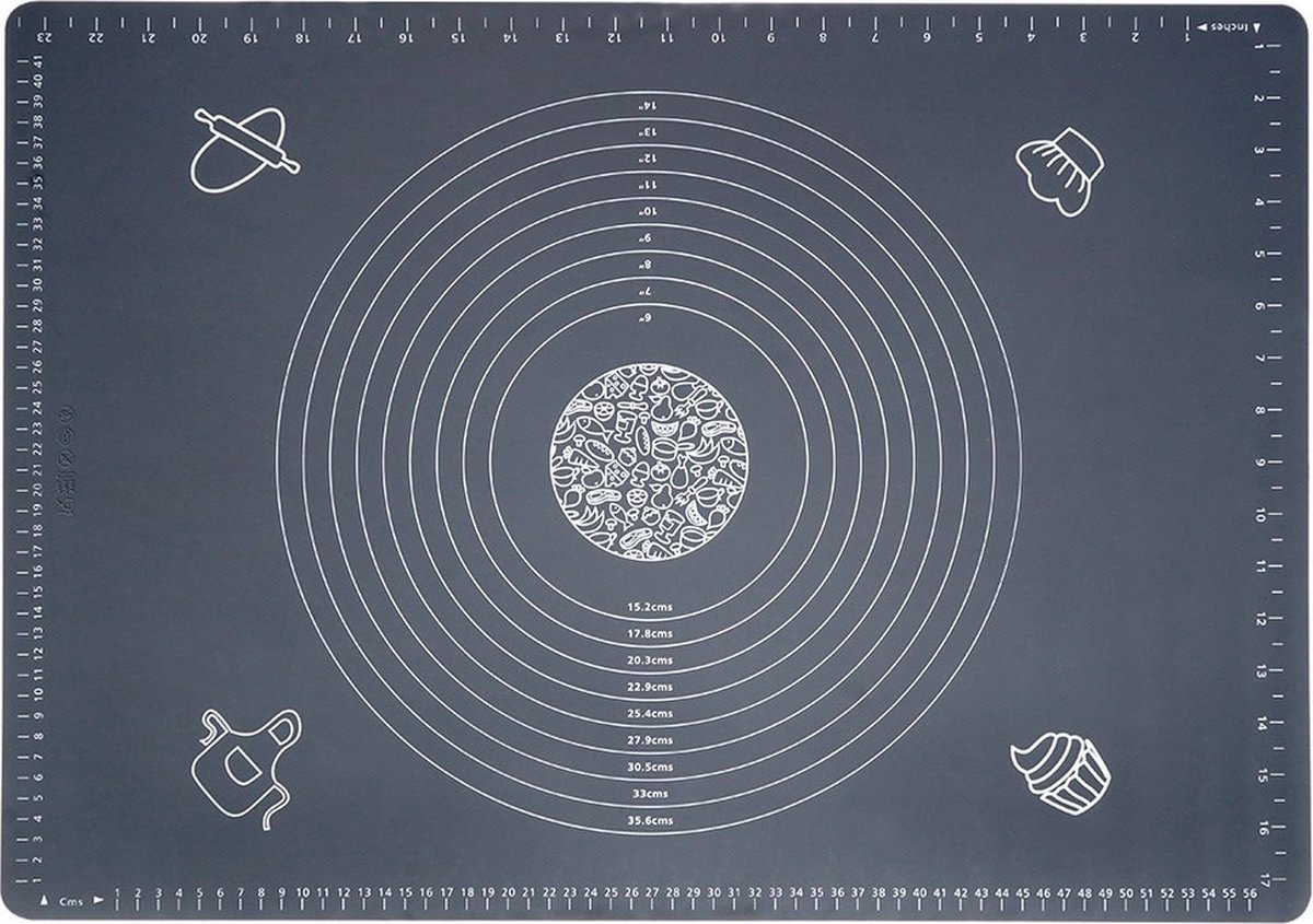 Deegmat Silicone 64x45 cm - Bakmat - Ovenmat - Koken - Bakken - Bakplaat