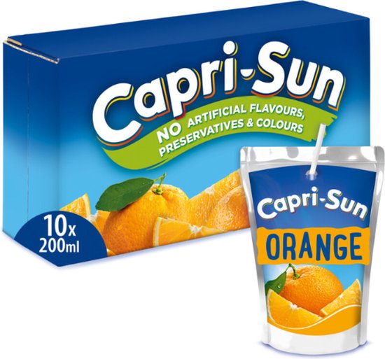 Capri Sun Orange - dorstlesser voor kinderen - 40 pack - 200ml