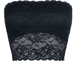 Black Premium by EMP Zwarte kanten bustier - Dames - L