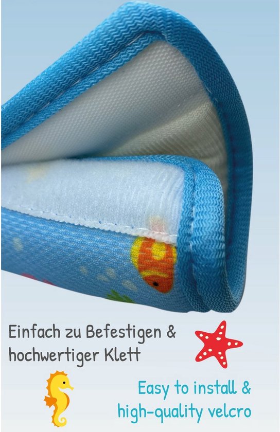 Gordelbeschermer - Zeemeermin - 1 beschermer - Gordelhoes - Gordelkussen - voor baby's of kinderen van Merkloos — afbeelding 2