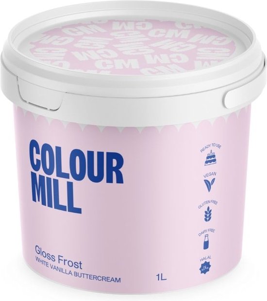Color Mill Witte Buttercream Gloss Frost - 1L - Crème au beurre façon meringue suisse