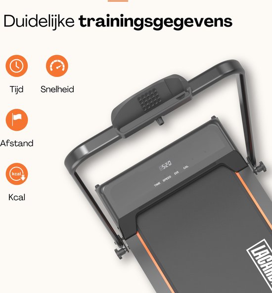 LaCardia Elektrische loopband - 1-10 km/u - Inklapbare Wandelband - Inclusief Afstandsbediening - Walking Pad & Treadmill - Walkdesk voor Thuis
