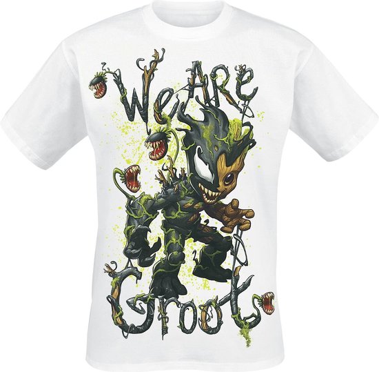 Marvel Venomized Groot - We Are Groot Heren T-shirt - wit - L