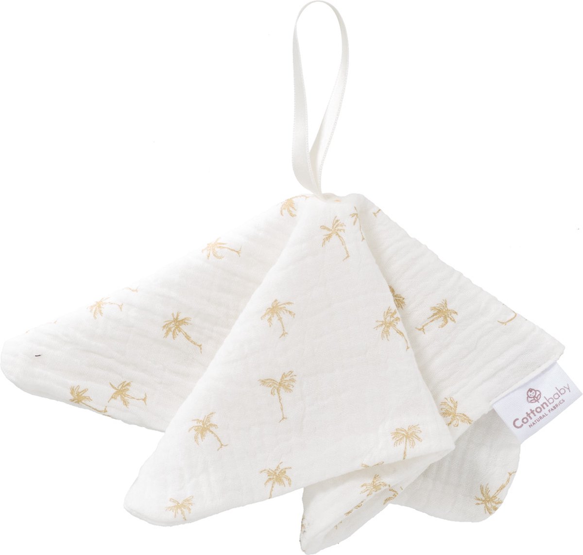 Goedkoopste Cottonbaby speendoekje - palmboompjes - hydrofiel katoen