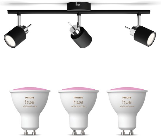 Philips Meranti Opbouwspot - Spotjes Opbouw - Incl. Philips Hue White & Color Ambiance GU10