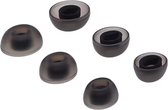 Ibley Siliconen oortips voor JBL Live Pro 2 zwart - Siliconen Earplug - S/M/L formaat - 3 paar - 3 maten - JBL Live Free 2 oortips