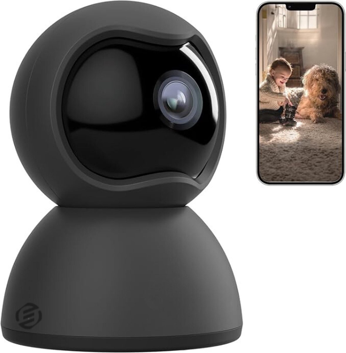 Equivera Honden Camera - Beveilingingscamera - Huisdiercamera - WiFi - Petcam - Eenvoudige Installatie - Indoor Camera