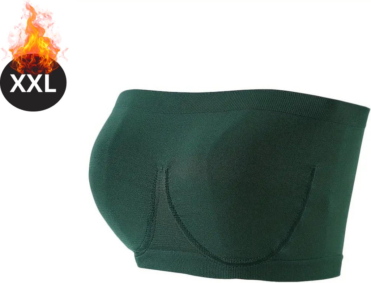 Livano BH Zonder Beugel - Zonder Bandjes - Push-up Bh's - Comfort Beha - Comfortabel - Sterk - Groen