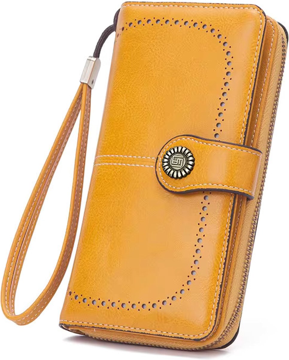 Portemonnee Dames, Portemonnee, Portemonnees, Portefeuille Dames, Dames Pasjes Houder, Card Holder Wallet, Portefeuille, Portefeuille Dames Met Kaarthouders, Creditcardhouder, Pasjeshouder Vrouwen, Moederdag, Valentijnsdag, Verjaardag, GEEL