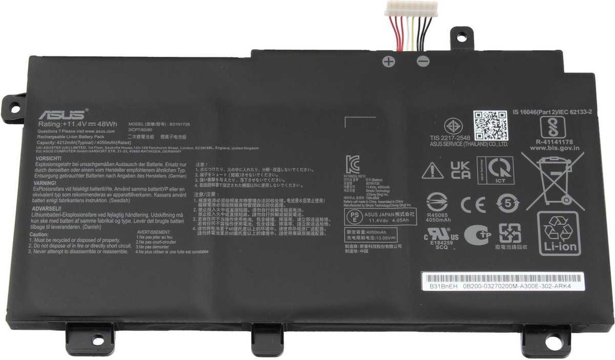 Asus 0B200-03270100 Batterij - 48Wh