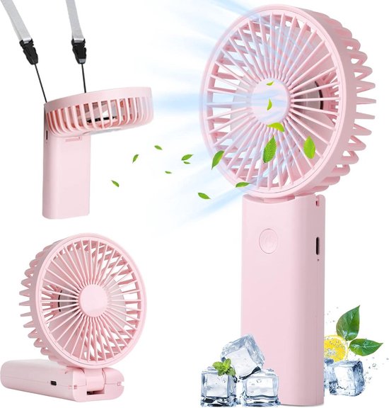 CNMTCCO Handventilator, mini-USB-ventilator, oplaadbaar, 5-10 uur