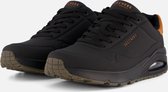 Skechers Uno - Suited On Air Heren Sneakers - Zwart
