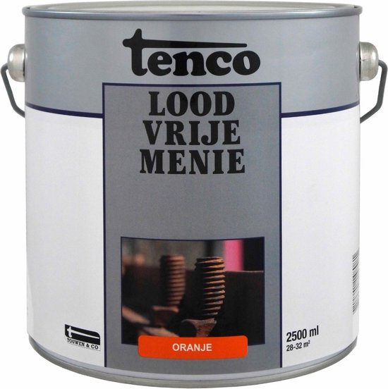 Foto: Tenco loodvrije menie oranje 2 5 liter