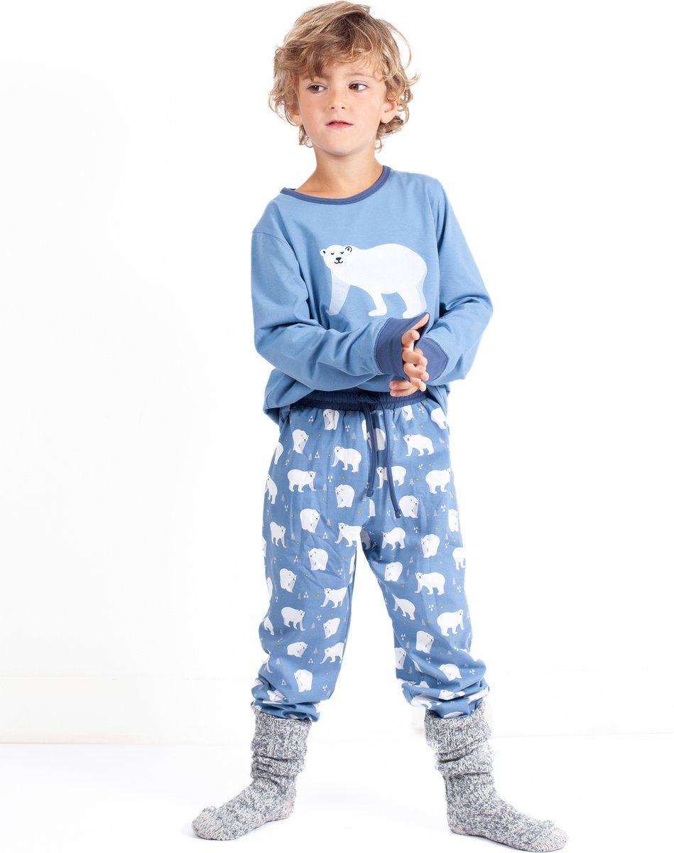 Claesen's ® - Pyjama Polar Bear245434-Polar Bear-4 Blauw