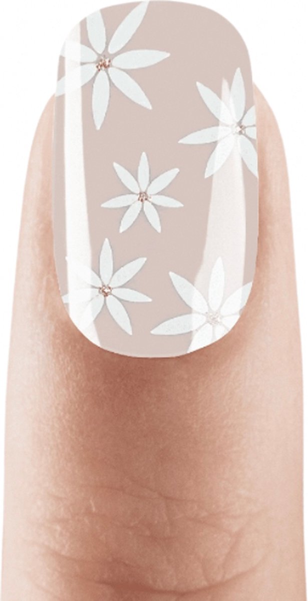 Rubor gel nagel sticker- flower pink - gellak nagellak - manicure - gelnagellak - gel voor thuis - blijft tot 3 weken - roze nail art