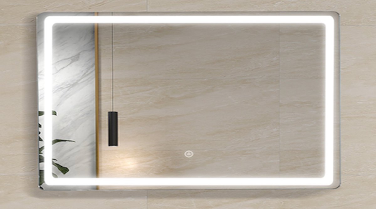 LINEA UNO - Kilafors 120 x 60 - Frameloos - Spiegel - Rechthoek - Frameloos - LED-verlichting (dimbaar) - 301600
