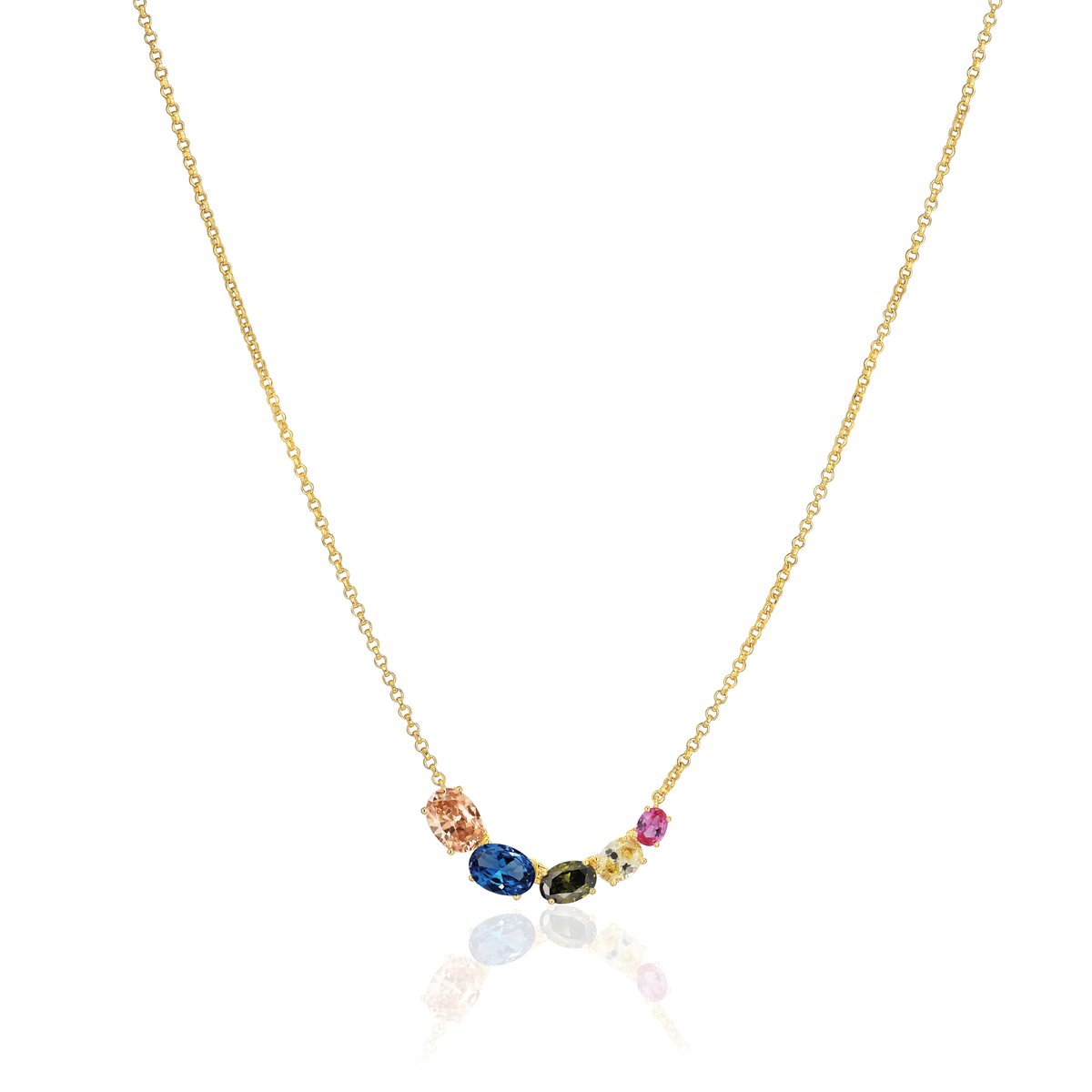 SIF JAKOBS JEWELLERY ELLISSE CINQUE NECKLACE SJ-N2332-XCZ-YG