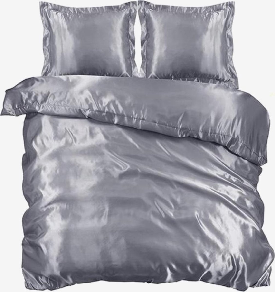 Cozy Covers Dekbedovertrek - 240x220 - Glans Satijn - Grijs