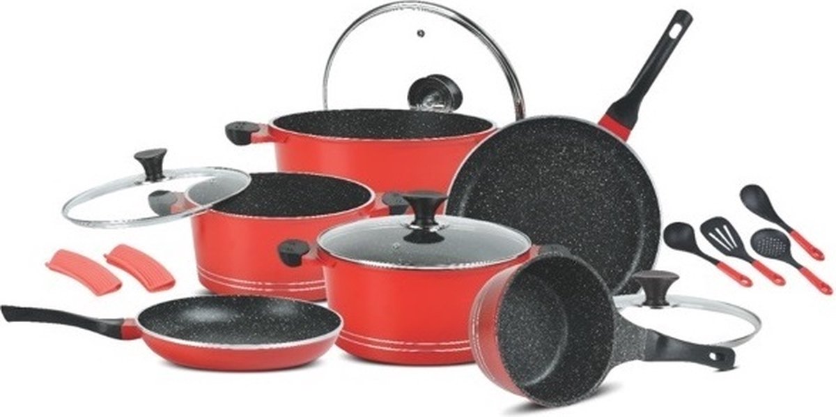 Graniet Pannenset (Geschikt voor alle warmtebronnen)