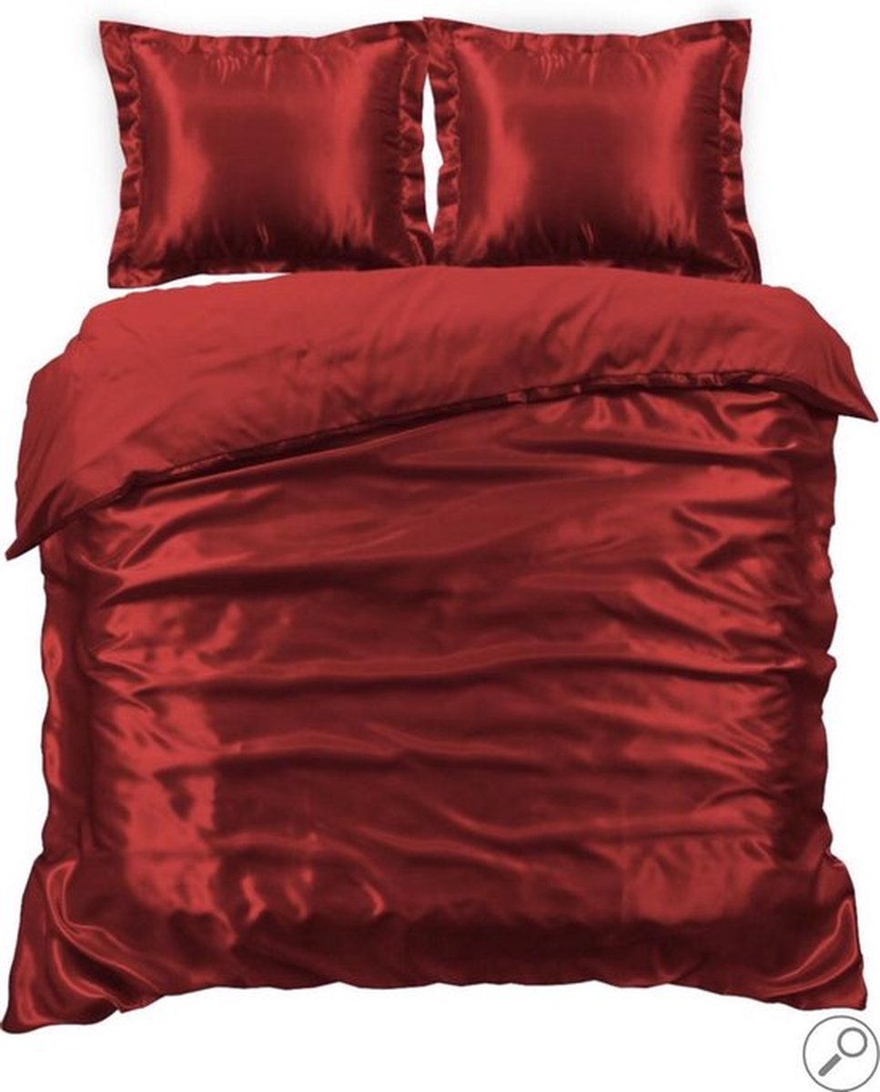 Cozy Covers Dekbedovertrek - 240x220 - Glans Satijn - Rood