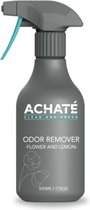 Achaté Geurverwijderaar Spray – Neutraliseert Vieze Geuren in Huis & Auto – Lemon & Flowers – 500ml