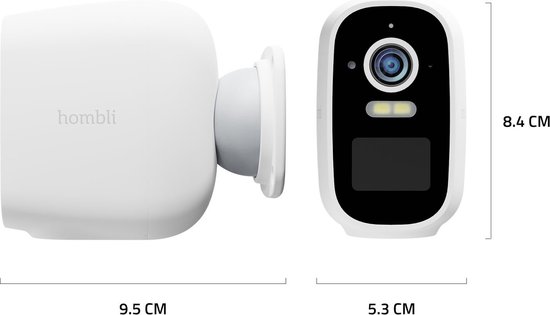 Hombli Battery Cam 2K - Veelzijdige Beveiligingscamera op Batterij met