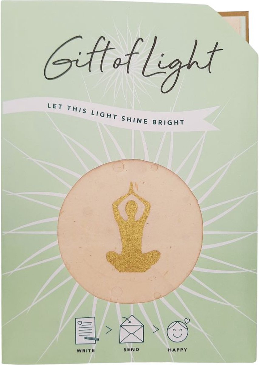 Gift of Light | Yogi (innerlijke vrede, evenwicht), handgeschept papier, Nepal
