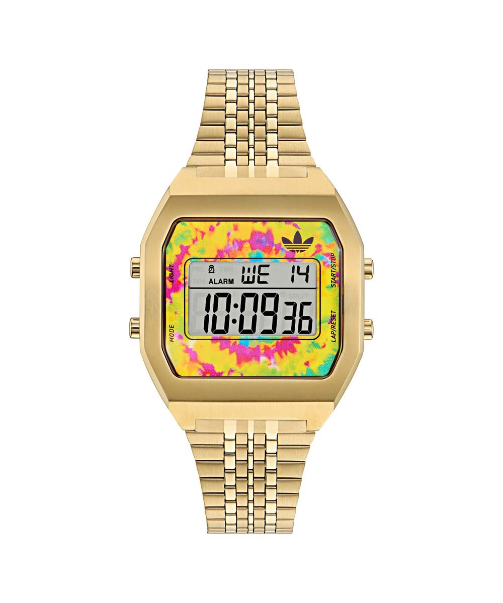 Adidas Originals Digital Two AOST24559 Horloge - Staal - Goudkleurig - Ø 36 mm