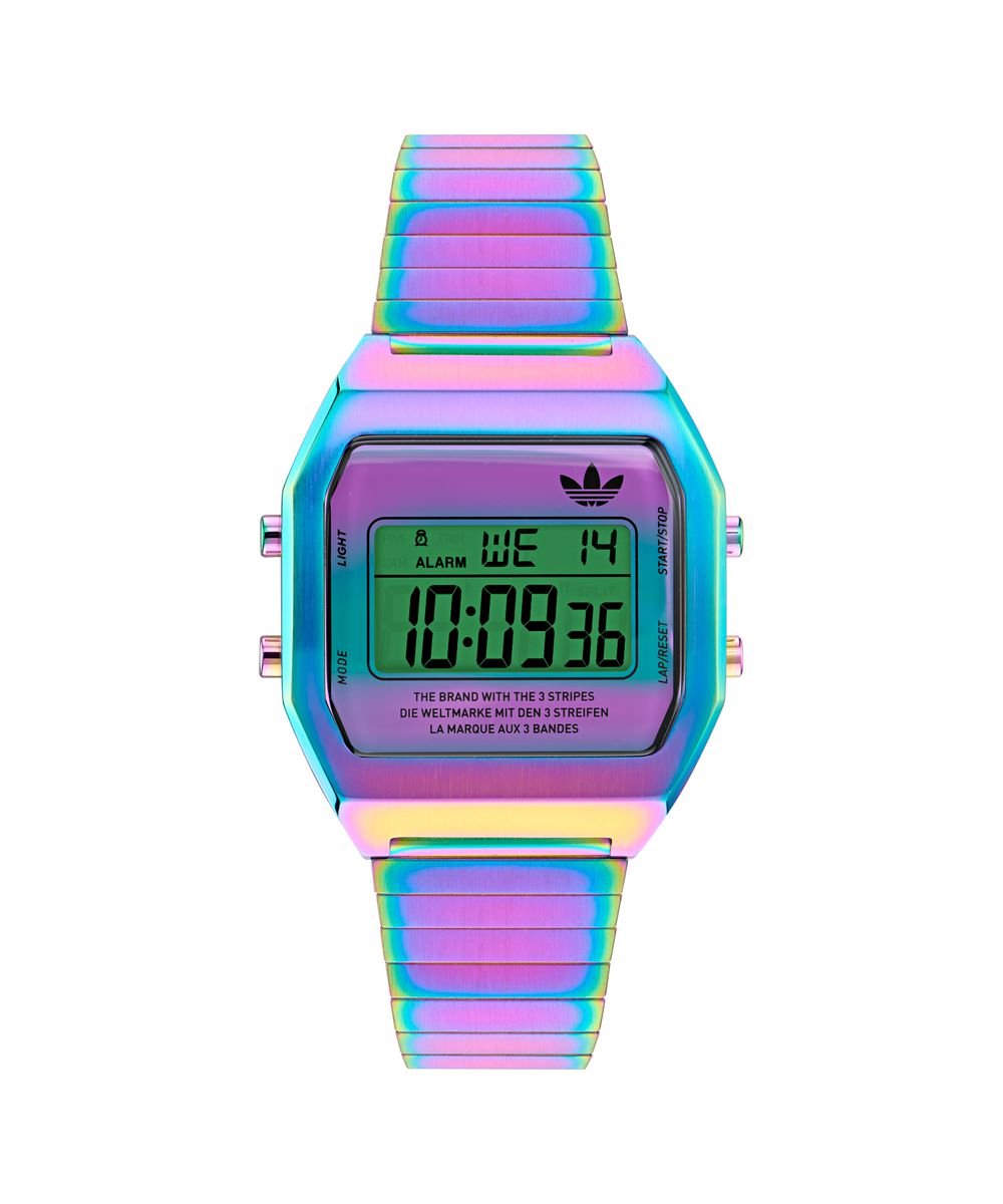 Adidas Originals Digital Two AOST24057 Horloge - Staal - Multi - Ø 36 mm