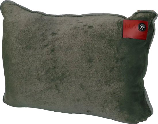 Nikki Amsterdam | The.Pillow | Green | Groen | Duurzaam | Draadloos | 60 x 45 x 18cm | Infrarood | Warmtekussen | In en Outdoor | Loungekussen | incl 16.000 mAh Powerbank | Gebruiksduur: tot 14 uur