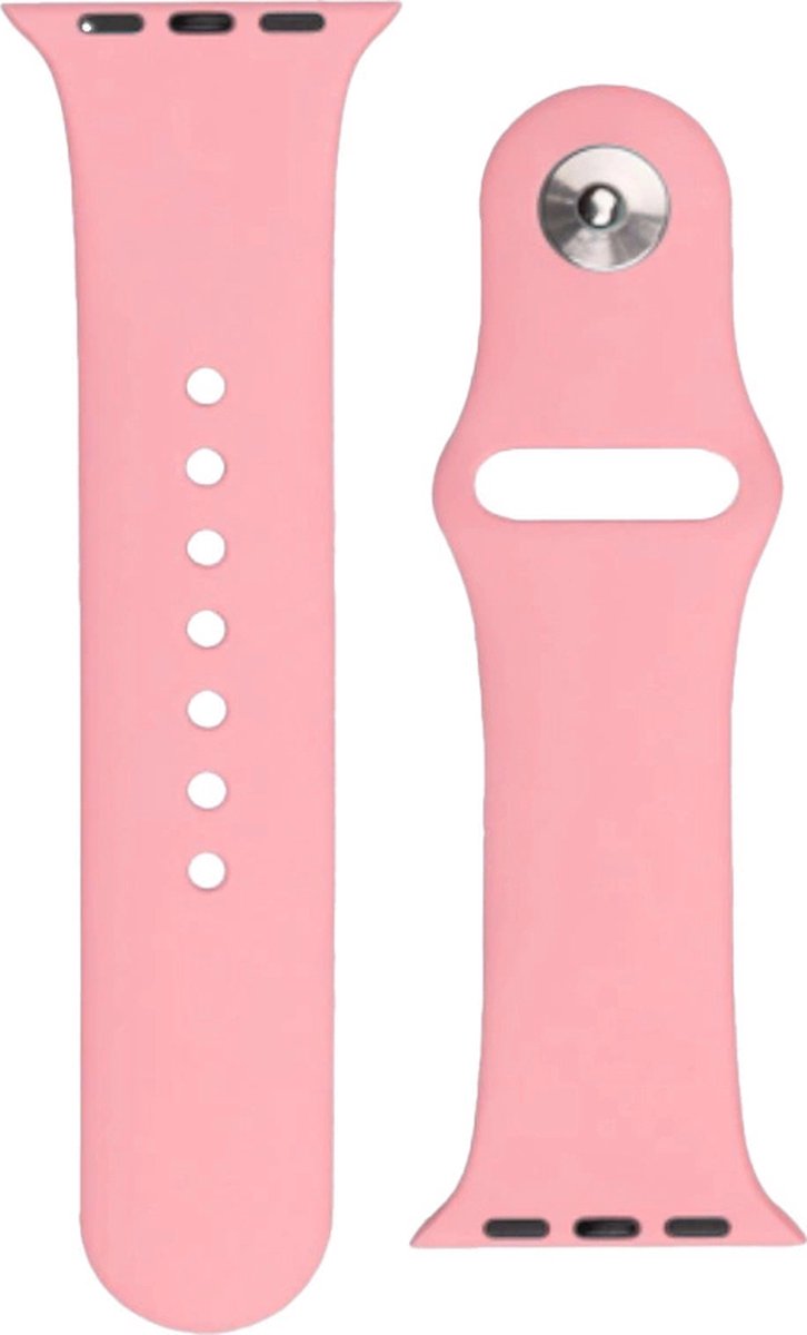 Siliconen - band - APS siliconen band voor horloge Ultra / - 8 / 7 / 6 / 5 / 4 / 3 / 2 / SE - (49 / 45 / 44 / 42 - mm) - Horlogeband - Roze
