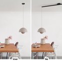 LED hanglamp Zenia, mat zwart, 1-lamp