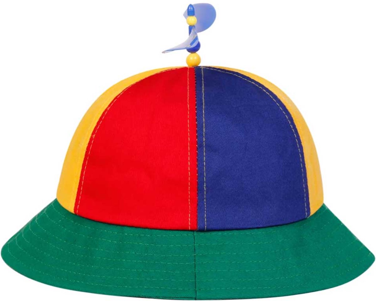 Casquette à Hélice Multicolore Relaxdays - Unisexe 55-61cm - Pour Carnaval, Fête - Accessoire Déguisement