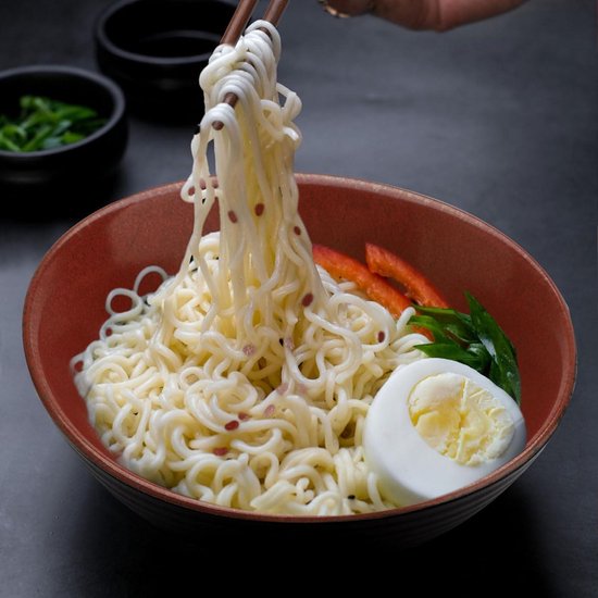 Set De 2 Bols à Ramen En Céramique 1200ml Avec Baguettes Et Cuillères - Style Japonais Bleu Océan