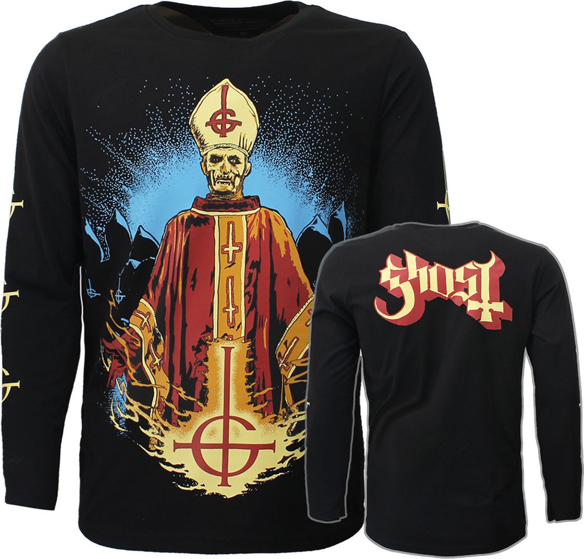 Ghost Papa Emeritus IV Longsleeve T-Shirt - Officiële Merchandise - M