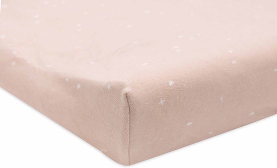 Jollein - Aankleedkussenhoes Jersey 50x70cm - Zachte Hoes Baby Aankleedkussen - Twinkling Wild Rose — afbeelding 3